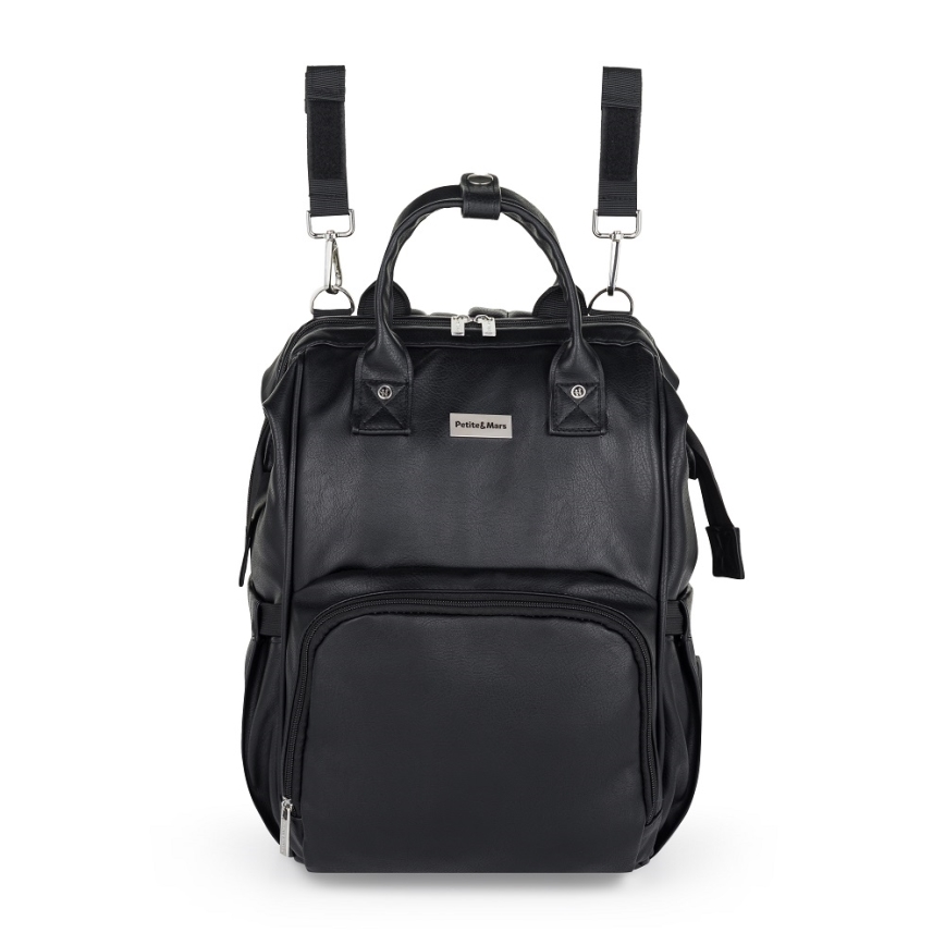 PETITE&MARS - Changing backpack for stroller JASPER black