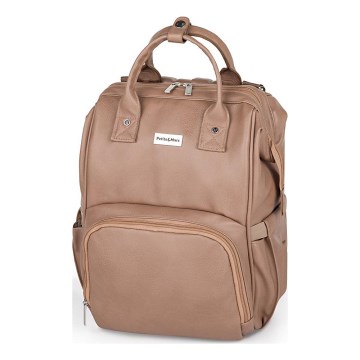 PETITE&MARS - Changing backpack for stroller JASPER brown