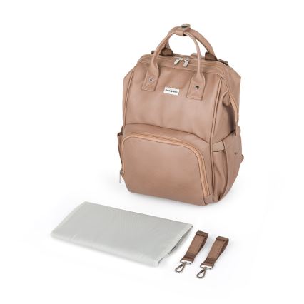 PETITE&MARS - Changing backpack for stroller JASPER brown