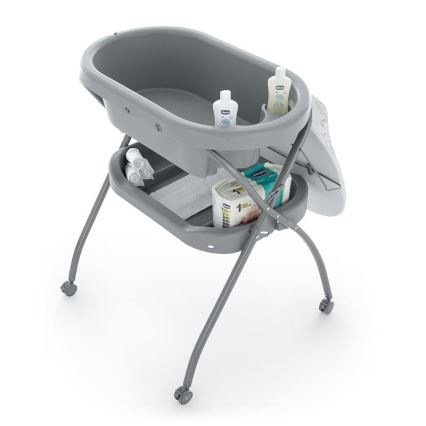 PETITE&MARS - Changing table with a bath SPA 3in1 grey