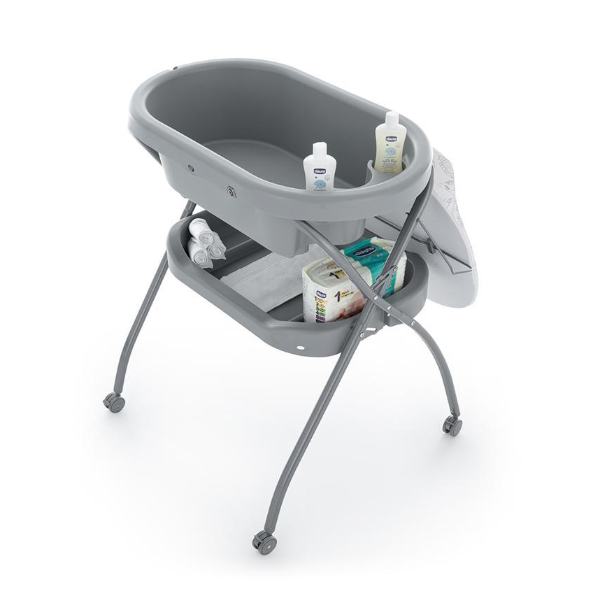PETITE&MARS - Changing table with a bath SPA 3in1 grey