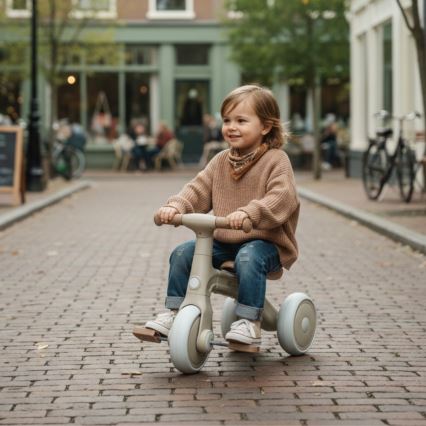 PETITE&MARS - Children's 3-in-1 Tricycle BINGO Ivory White