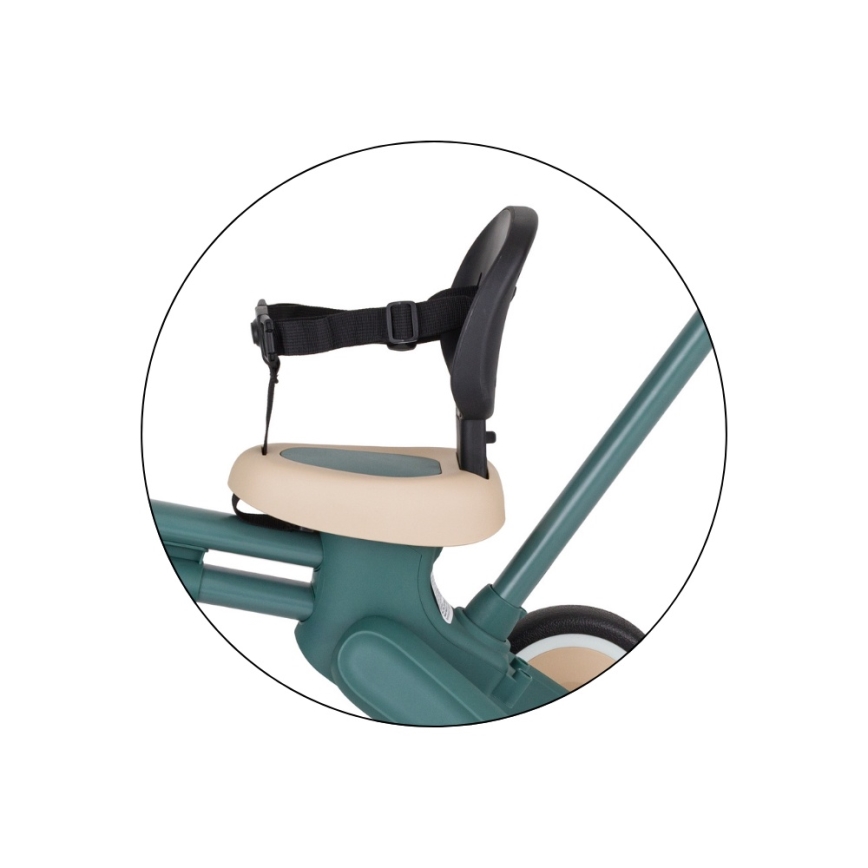 PETITE&MARS - Children's 4-in-1 Tricycle DRIFT Misty Green