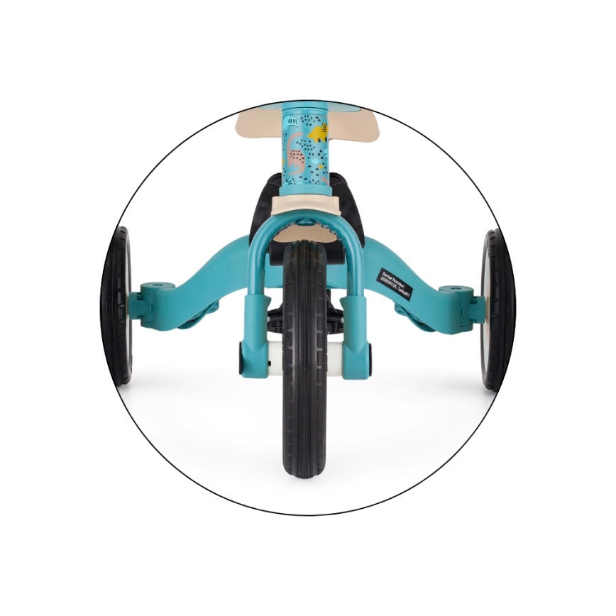 PETITE&MARS - Children's 5-in-1 Tricycle TURBO LIMITED Dino Park