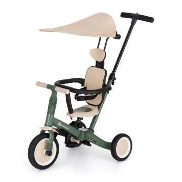 PETITE&MARS - Children's 5-in-1 Tricycle TURBO PLUS Misty Green