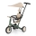 PETITE&MARS - Children's 5-in-1 Tricycle TURBO PLUS Misty Green