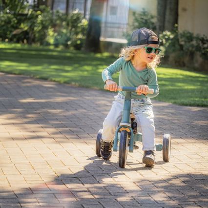 PETITE&MARS - Children's 5-in-1 Tricycle TURBO PLUS Misty Green