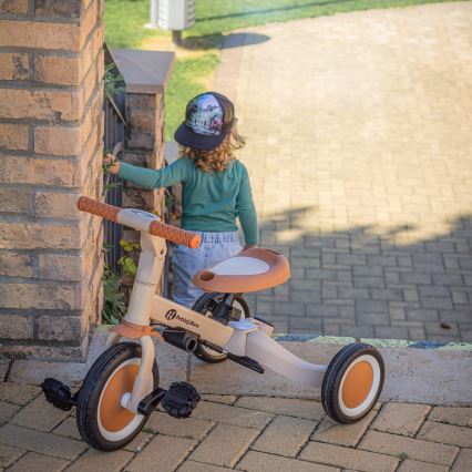 PETITE&MARS - Children's tricycle 5in1 TURBO Desert Sand