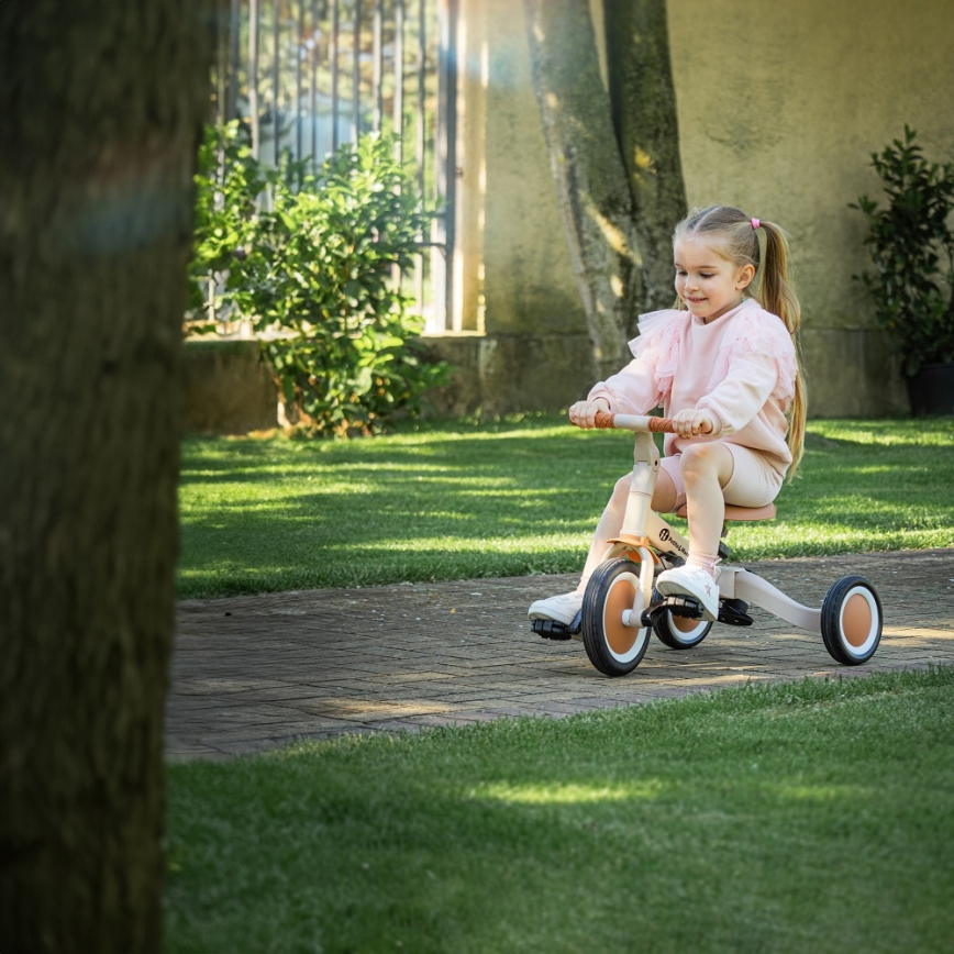 PETITE&MARS - Children's tricycle 5in1 TURBO Desert Sand
