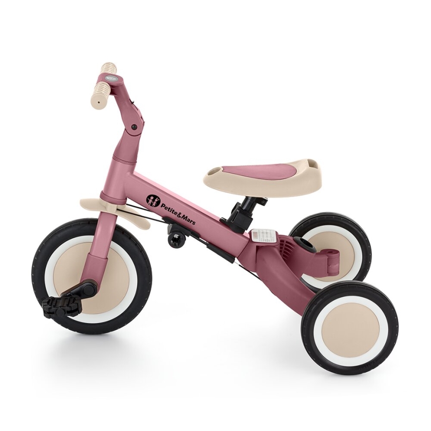 PETITE&MARS - Children's tricycle 5in1 TURBO Dusty Rose