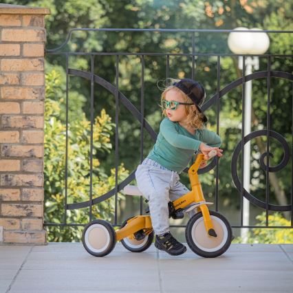 PETITE&MARS - Children's tricycle 5in1 TURBO Intense Ochre