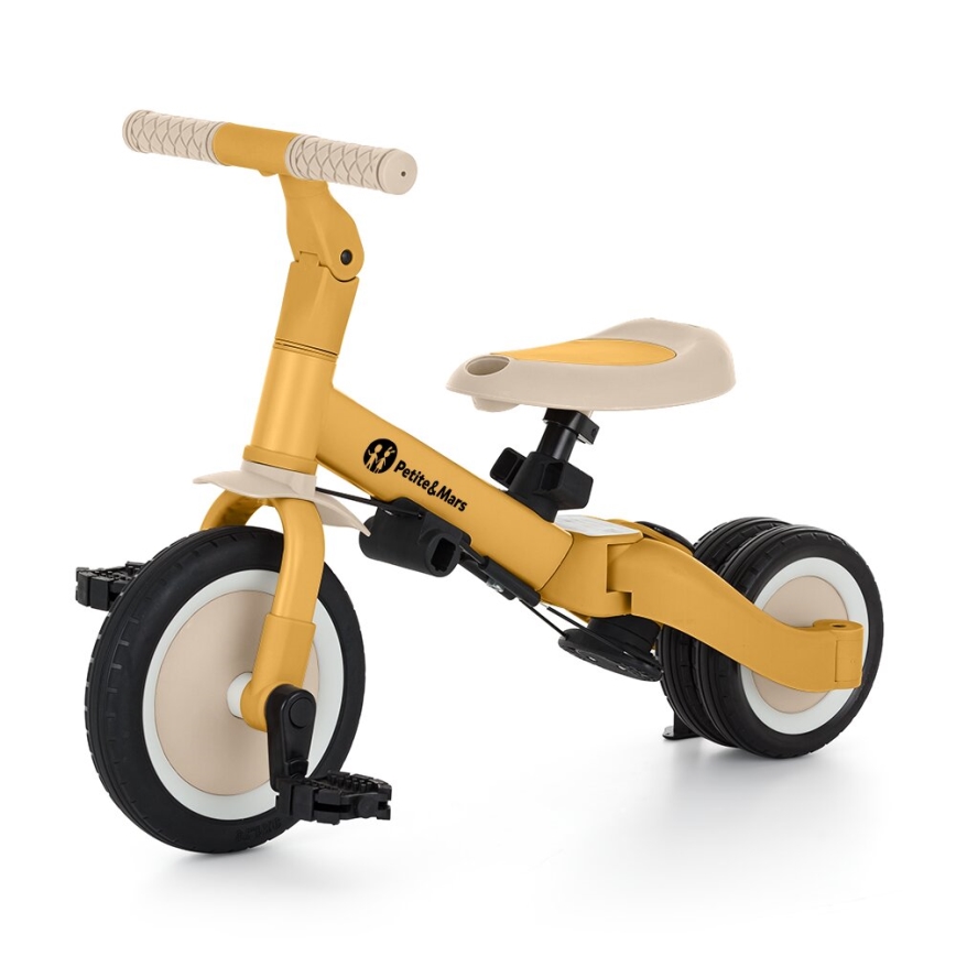 PETITE&MARS - Children's tricycle 5in1 TURBO Intense Ochre