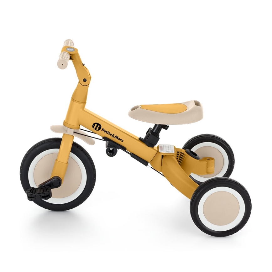 PETITE&MARS - Children's tricycle 5in1 TURBO Intense Ochre