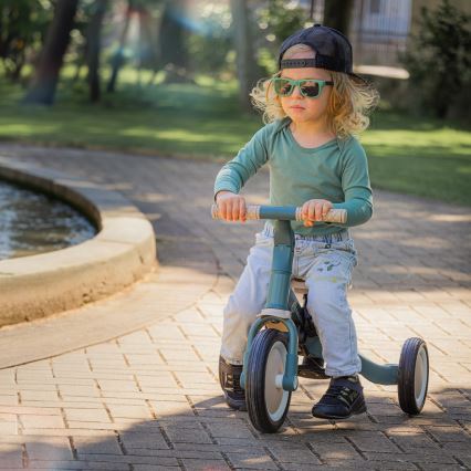 PETITE&MARS - Children's tricycle 5in1 TURBO Misty Green