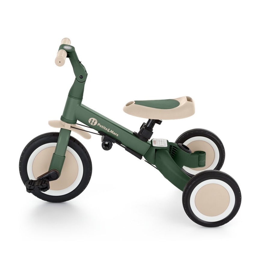 PETITE&MARS - Children's tricycle 5in1 TURBO Misty Green
