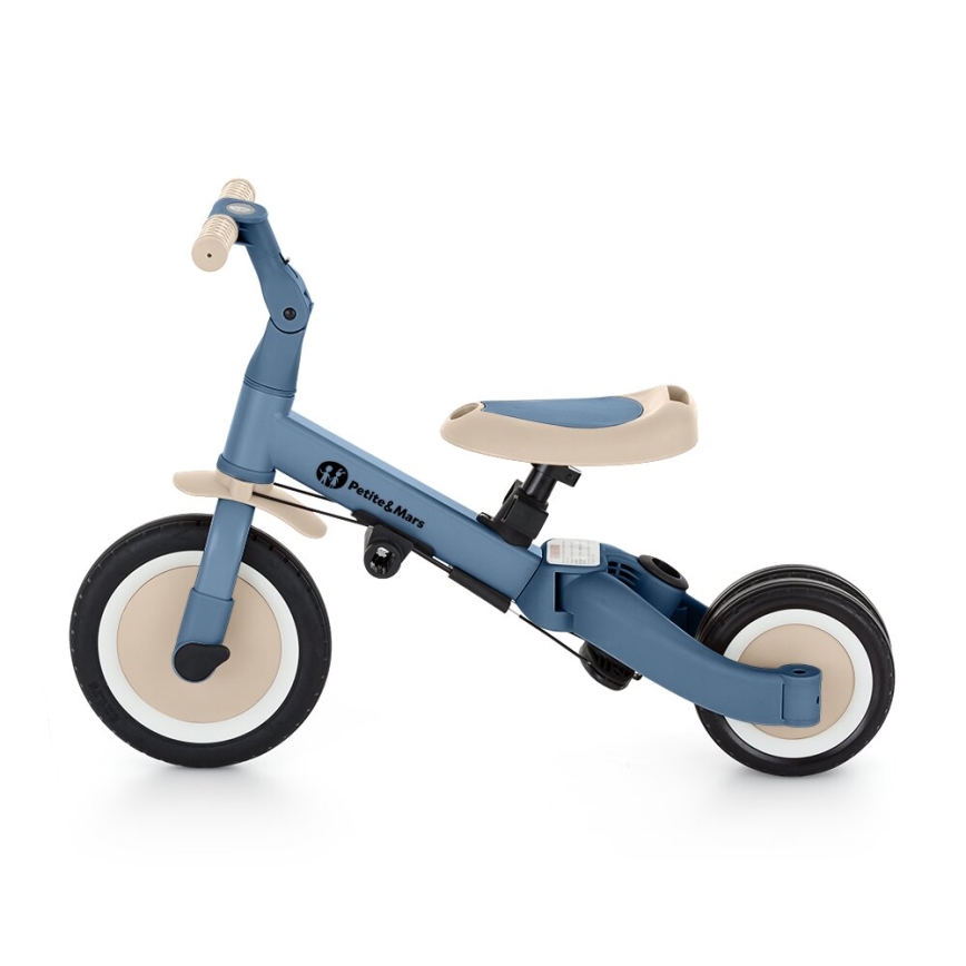 PETITE&MARS - Children's tricycle 5in1 TURBO Ocean Blue