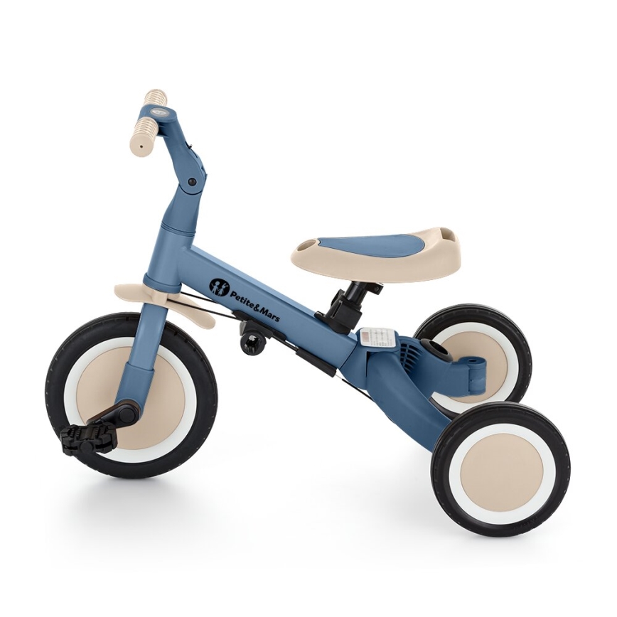 PETITE&MARS - Children's tricycle 5in1 TURBO Ocean Blue