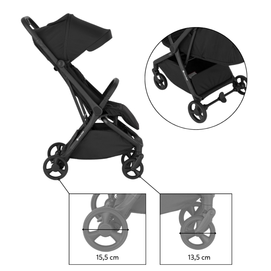 PETITE&MARS - FLIP Sport Stroller Forever Black