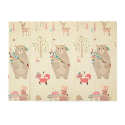 PETITE&MARS - Foldable play mat CAMPY ELEPHANT&FOX
