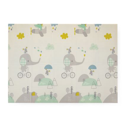 PETITE&MARS - Foldable play mat CAMPY ELEPHANT&FOX