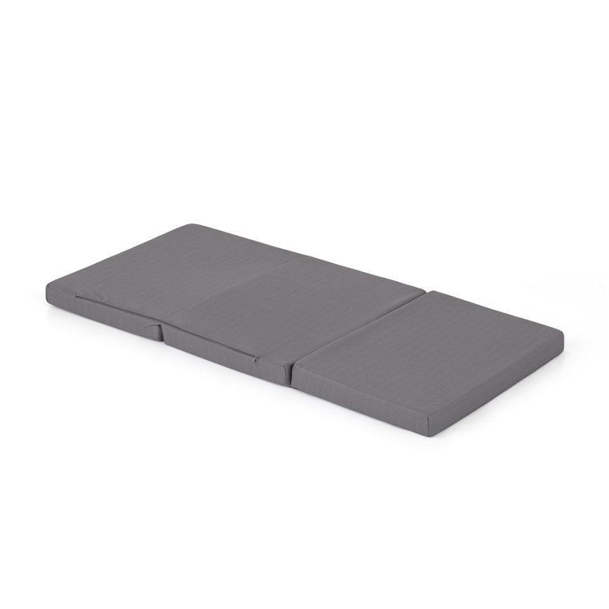 PETITE&MARS - Foldable travel mattress FOLDIE 120x60 cm grey