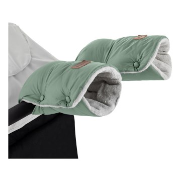 PETITE&MARS - Hand muffs for a stroller JASIE green