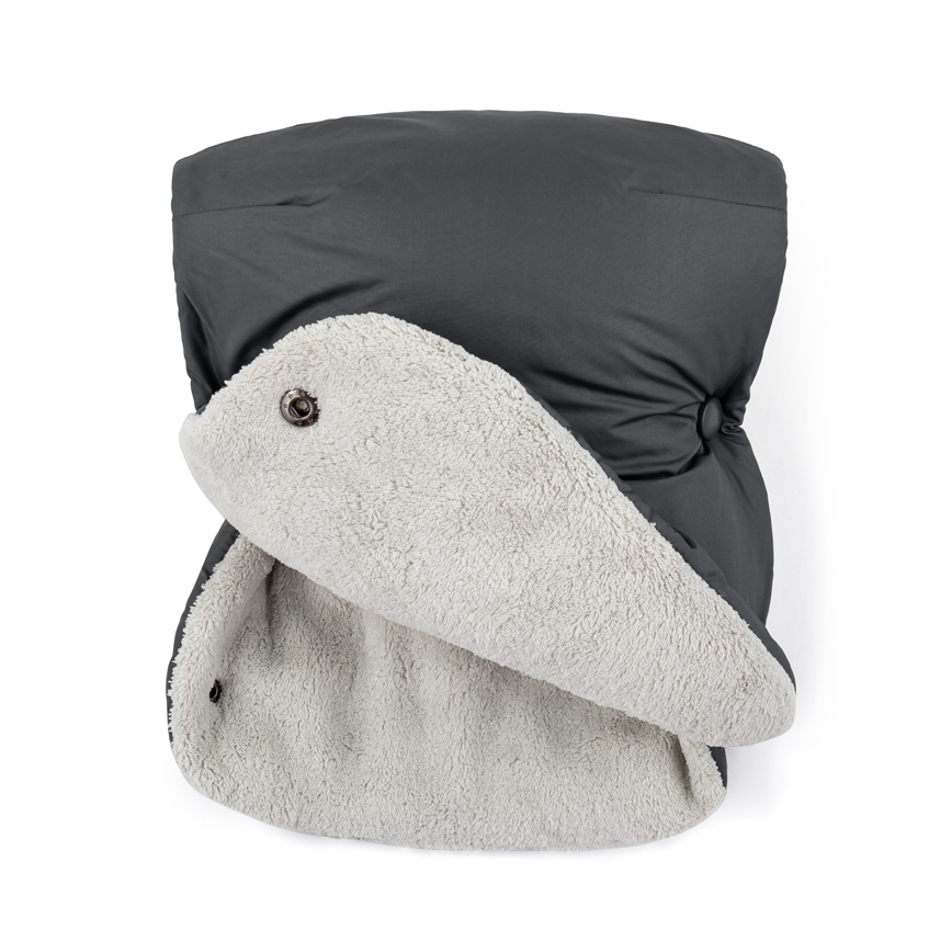 PETITE&MARS - Hand muffs for a stroller JASIE grey
