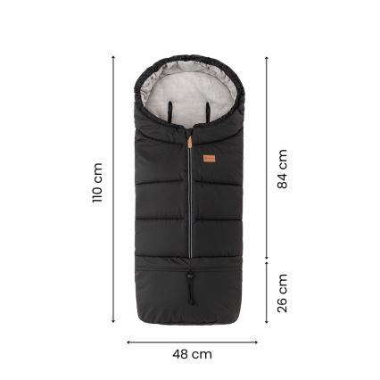 PETITE&MARS - JIBOT 3-in-1 Children's Footmuff, Light Grey