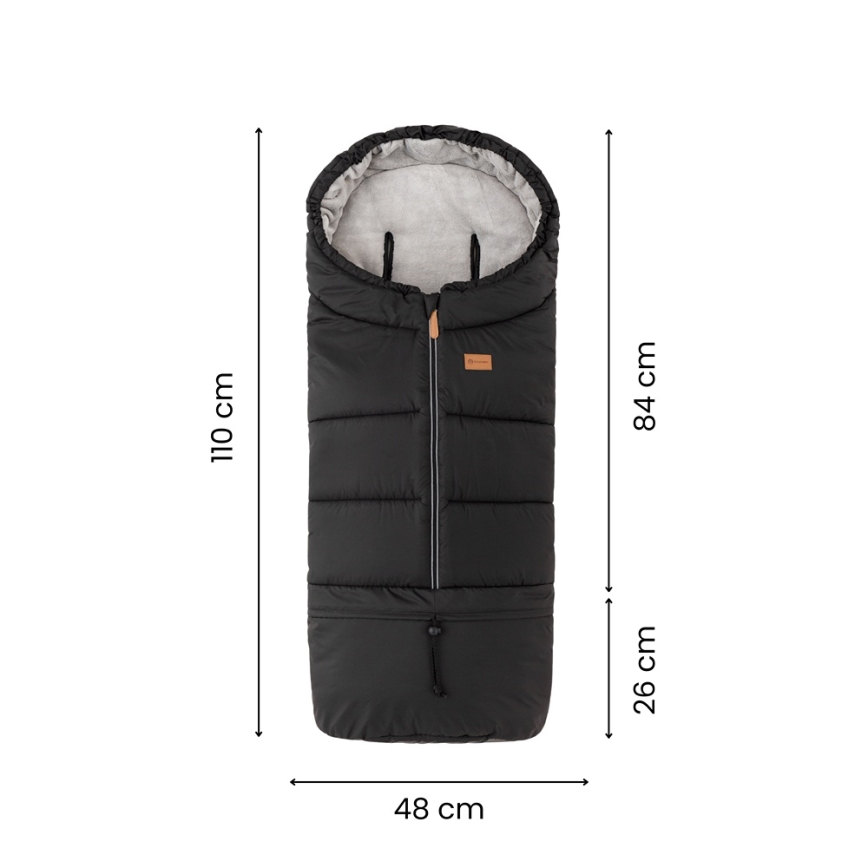 PETITE&MARS - JIBOT 3-in-1 Children's Footmuff, Light Grey