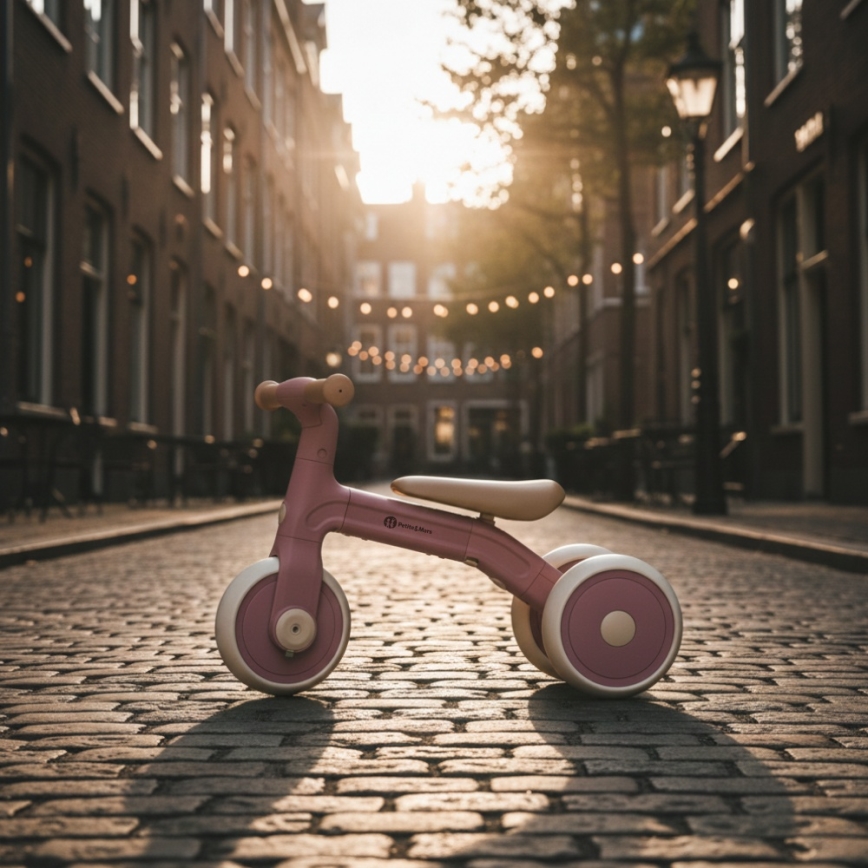 PETITE&MARS - Kids' 3-in-1 Tricycle BINGO Dusty Rose