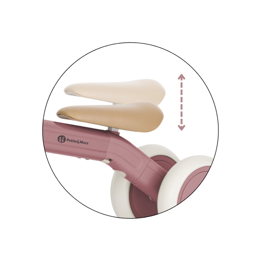 PETITE&MARS - Kids' 3-in-1 Tricycle BINGO Dusty Rose