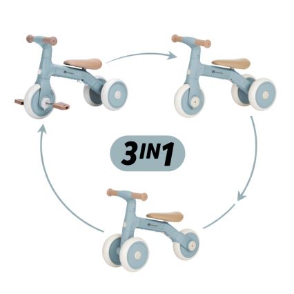 PETITE&MARS - Kids' 3-in-1 Tricycle BINGO Stering Blue