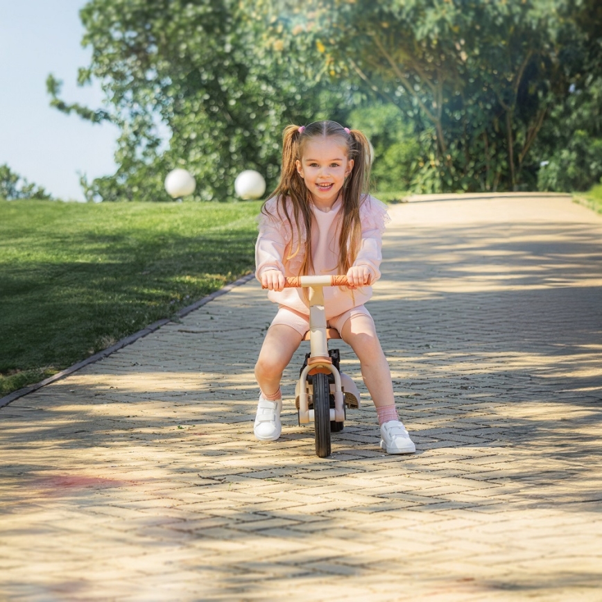 PETITE&MARS - Kids' 5-in-1 Tricycle TURBO PLUS Desert Sand