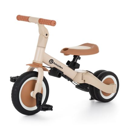 PETITE&MARS - Kids' 5-in-1 Tricycle TURBO PLUS Desert Sand