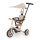 PETITE&MARS - Kids' 5-in-1 TURBO PLUS Tricycle Desert Sand