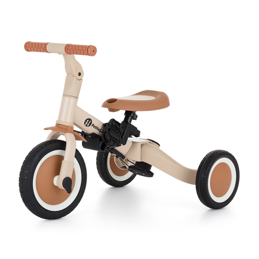 PETITE&MARS - Kids' 5-in-1 TURBO PLUS Tricycle Desert Sand