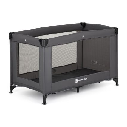 PETITE&MARS - KOOT Lite Travel Cot Dark Grey