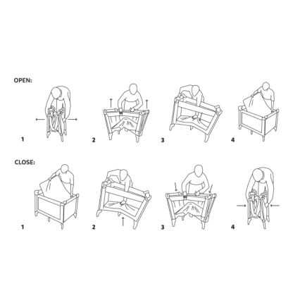 PETITE&MARS - KOOT Travel Cot Tiger Super Hero