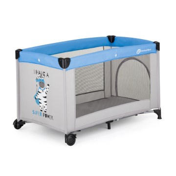 PETITE&MARS - KOOT Travel Cot Zebra Super Power