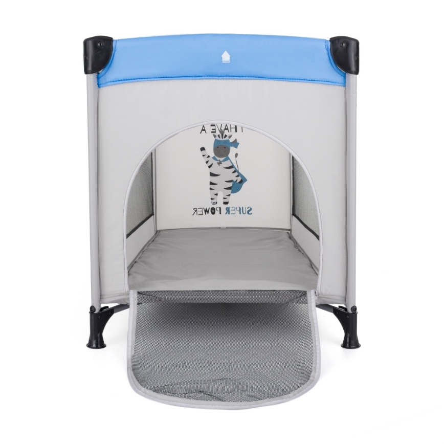 PETITE&MARS - KOOT Travel Cot Zebra Super Power