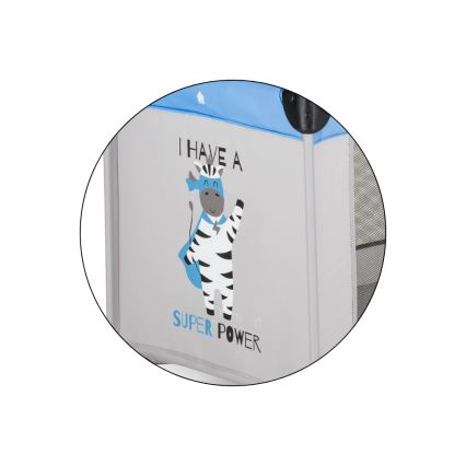 PETITE&MARS - KOOT Travel Cot Zebra Super Power