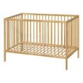 PETITE&MARS - NELA BEECH Baby Cot 120x60 cm, Beech