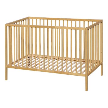 PETITE&MARS - NELA BEECH Baby Cot 120x60 cm, Beech