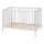 PETITE&MARS - NELA BEECH Baby Cot 120x60 cm White/Beech
