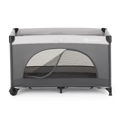 PETITE&MARS - NYJA Travel Cot, Urban Jungle Charcoal