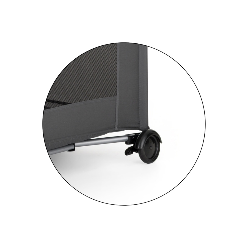 PETITE&MARS - NYJA Travel Cot, Urban Jungle Charcoal