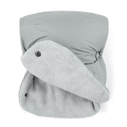 PETITE&MARS - SET Baby Footmuff 3-in-1 JIBOT + Stroller Handmuffs JASIE Light Grey