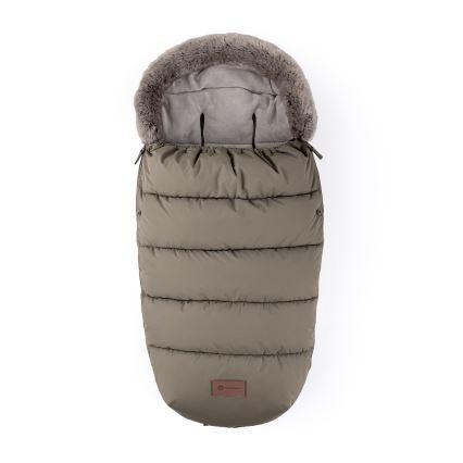 PETITE&MARS - SET Baby Footmuff 4-in-1 COMFY + FURRY Stroller Handmuffs Mocha Mousse