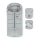 PETITE&MARS - SET Baby Footmuff 3-in-1 JIBOT + Stroller Handmuffs JASIE Light Grey