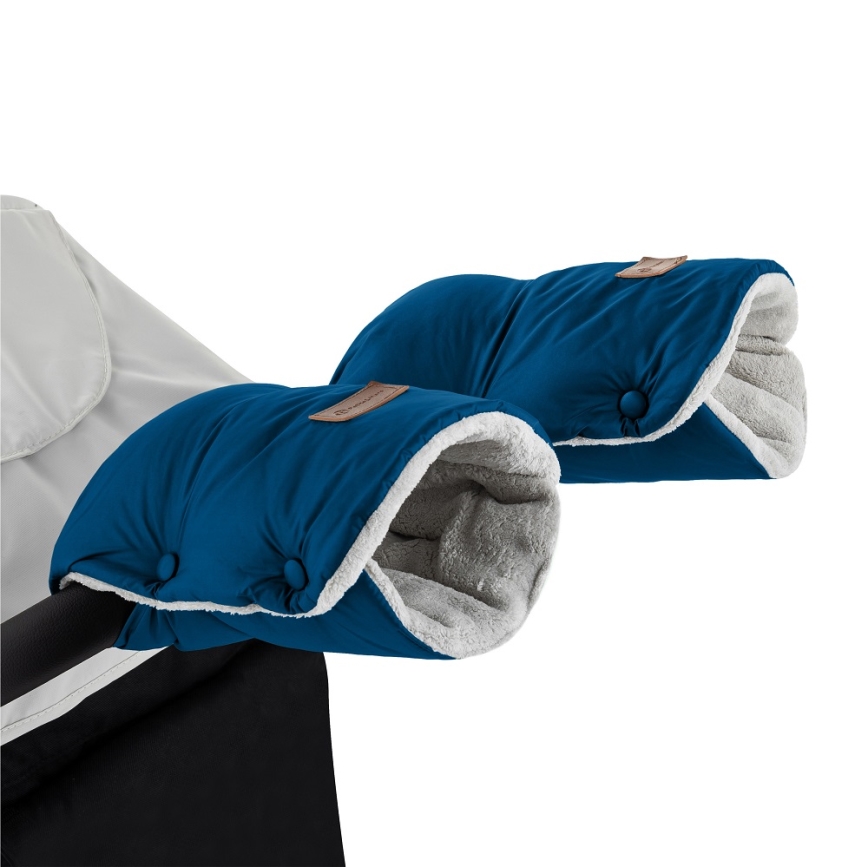 PETITE&MARS - SET Baby footmuff 3in1 JIBOT + stroller hand muff blue